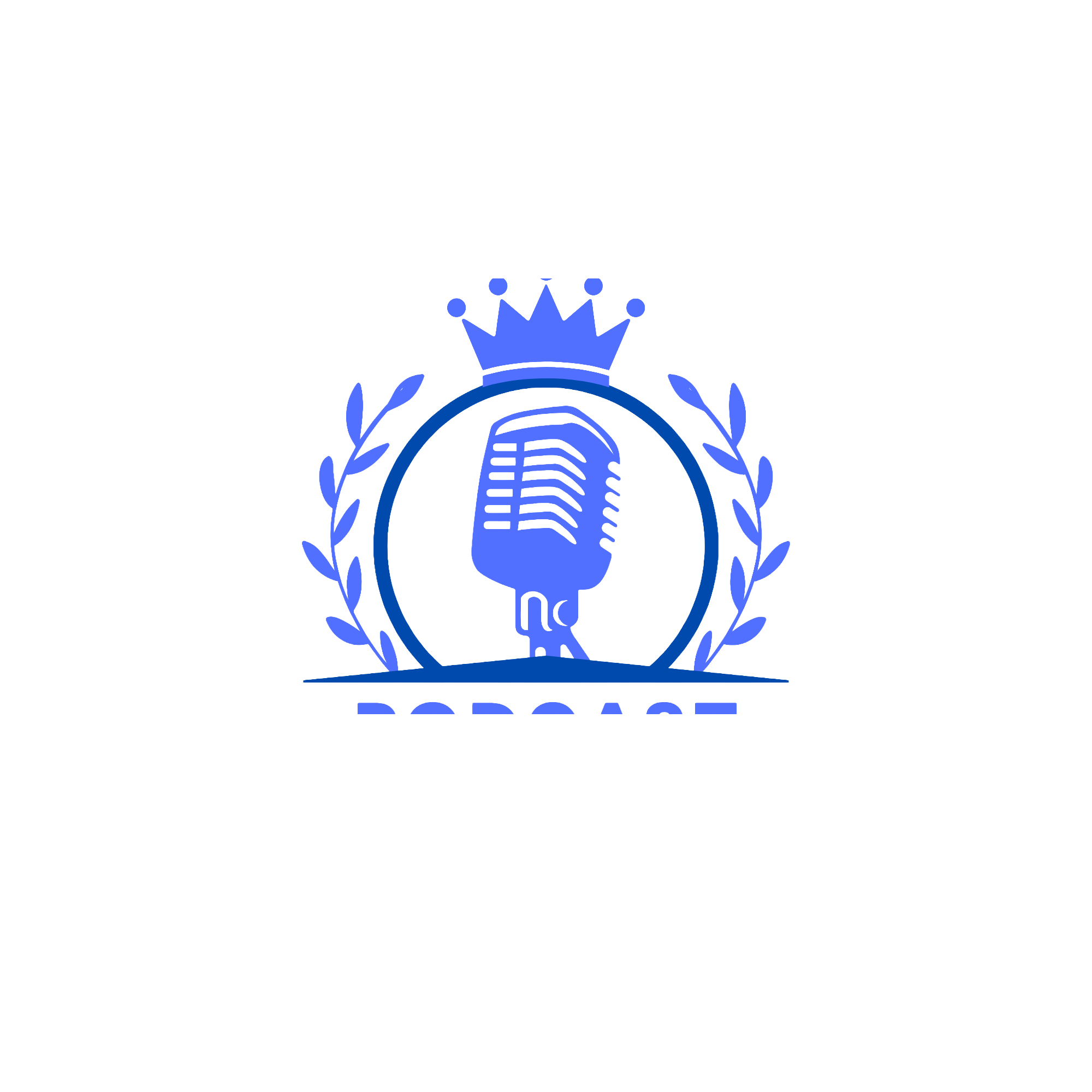 Blue Podcast Show Logo-2